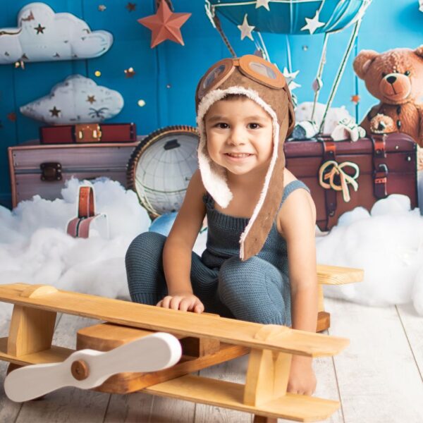 My sweetheart is a pilot at Moments baby photography.